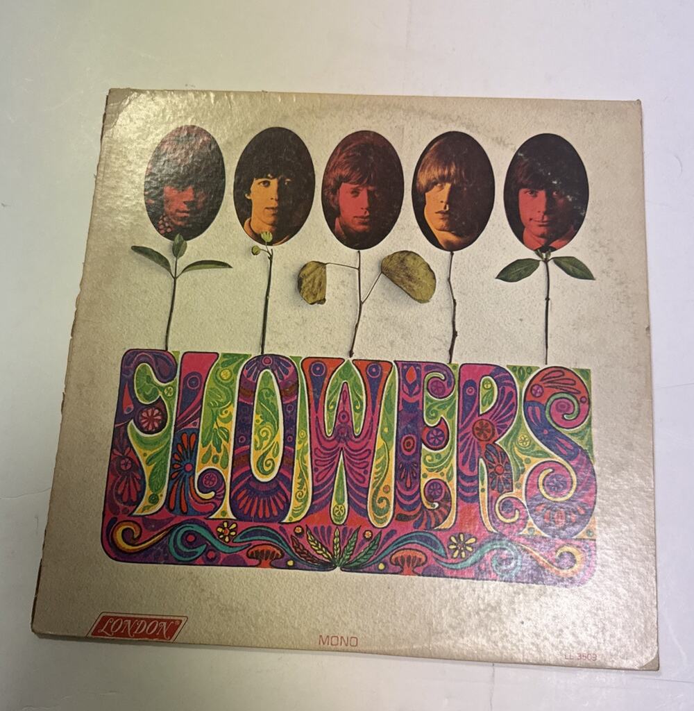 Rolling Stones Flowers 1967 London Mono Press Long Play Record LP Ruby Tuesday